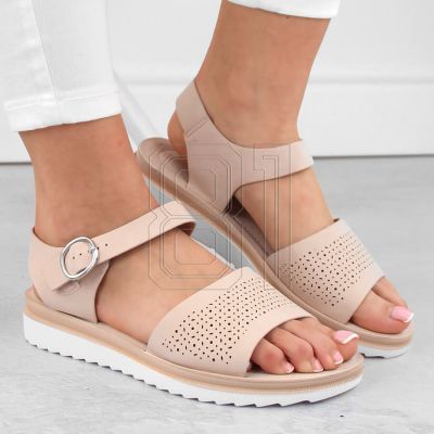 17. Sergio Leone W SK53N Pumps mit Absatz und Plateau beige