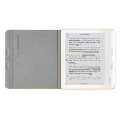 3. Kobo Libra Color SleepCover Hülle Buttergelb
