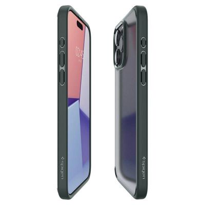14. Spigen Ultra Hybrid-Hülle für iPhone 15 Pro Max – dunkelgrün
