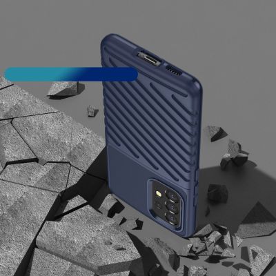 7. Thunder Case Flexibel Robuste Panzer Handyhülle TPU Schutzhülle für Samsung Galaxy A53 5G blau