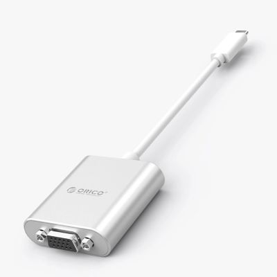 12. Orico PTAV USB-C-auf-VGA-Adapter und 3,5-mm-Miniklinkenstecker (Full HD, 0,15 m) – Silber