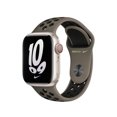 2. Apple Nike Sportarmband für Apple Watch, Olivgrau/Schwarz, 41 mm