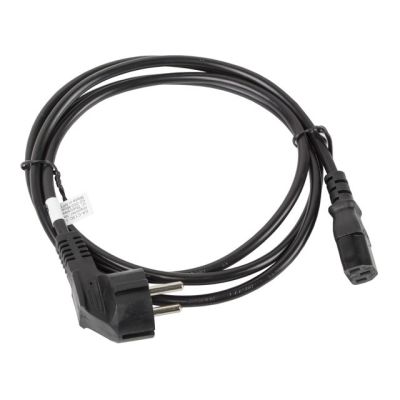 3. Lanberg CA-C13C-11CC-0018-BK Kabel (C13 / IEC C13 / IEC 320 C13 F - Schuko M; 1,8 m; schwarz)