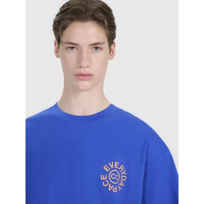 3. Übergroßes bedrucktes Herren-T-Shirt 4F 4FWSS25TTSHM1979-36S