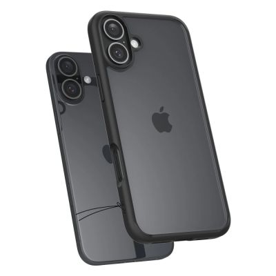 6. Spigen Ultra Hybrid-Hülle für iPhone 16 – mattschwarz