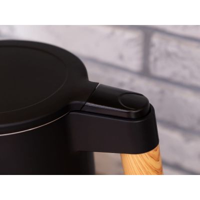 12. ELDOM KABELLOSER WASSERKOCHER MIT TEMPERATURREGELUNG C550 SCHWARZ 5 GESPEICHERTE PROGRAMME: 40, 70, 80, 90, 100°C (KUNSTSTOFF + EDELSTAHL)
