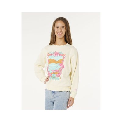 2. RIP CURL Sunshine Squad Crew-Girl Sweatshirt Weiß