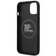 7. Hülle BMW BMHMP14S22PTDK iPhone 14 6.1 "schwarz / schwarz Leder Stamp Tricolor Magsafe