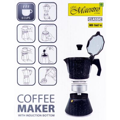 9. MR-1667-6 MAESTRO 6-Tassen-Kaffeemaschine