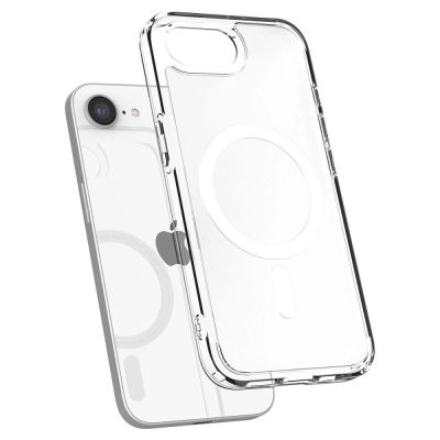6. Spigen Ultra Hybrid MagSafe Hülle für iPhone 16e / 17e - Weiß, Transparent