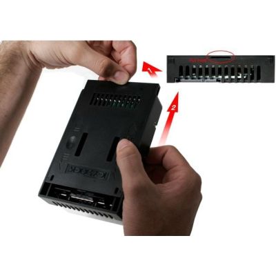 4. IcyDock-Adapter 2,5" auf 3,5" SATA I-III SSD & HDD 7-9,5 mm