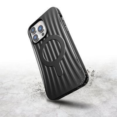 4. Raptic X-Doria Clutch Case iPhone 14 Pro Max mit MagSafe Rückseite schwarz