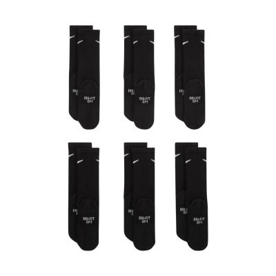 3. Nike Everyday Cush Crew Kindersocken 6 Paar Schwarz SX6910 010