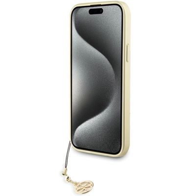 5. Guess 4G Charms Collection Hülle für iPhone 15 Pro Max – Grau