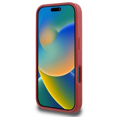 5. Karl Lagerfeld Quilted Signature Hülle für iPhone 16 Pro – Rot