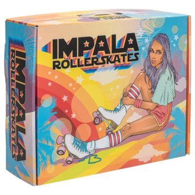 15. Impala Squad Skate Pink Tartan Rollschuhe