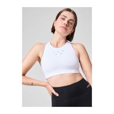 4. CASALL Iconic Longline Sport-BH Weiß