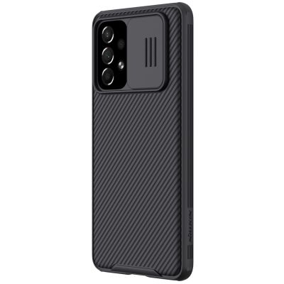 3. Nillkin CamShield Pro Case Gepanzerte Gehäuseabdeckung Kameraschutz für Samsung Galaxy A73 Schwarz