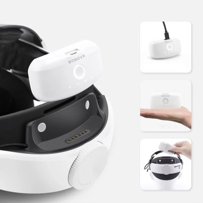 6. BoboVR B2 Externer Akku für BoboVR M1 / ​​M2 / M3 Kopfbügel 5200 mAh – Weiß
