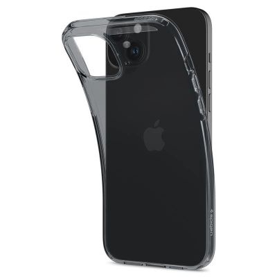 12. Spigen Crystal Flex Hülle für iPhone 15 Plus – grau und transparent