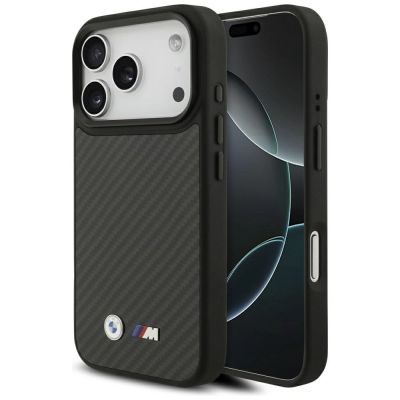 BMW M Kevlar Matt MagSafe Case für iPhone 17 Pro - Schwarz