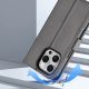 10. Dux Ducis Lawa iPhone 16 Pro Lederhülle mit abnehmbarer magnetischer Brieftasche - Grau