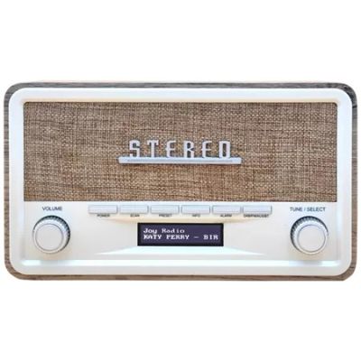 6. Retro-Radio Denver DAB-18, helles Holz