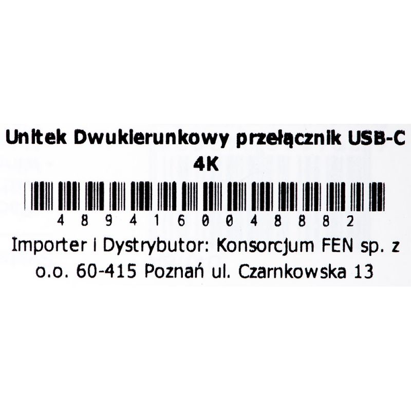 8. UNITEK USB-C-Switch 4K 144Hz, bidirektional