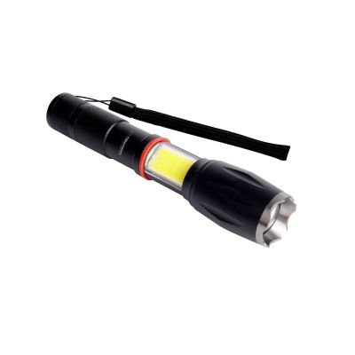 9. ESPERANZA Aluminium-Taschenlampe mit Seitenlicht COB DIONE EOT070