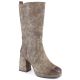 Jezzi W JEZ416B khakifarbene isolierte Stiefeletten mit Gummiband
