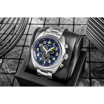 5. CITIZEN Super Titanium Eco-Drive AT2480-81L Herrenuhr + Box