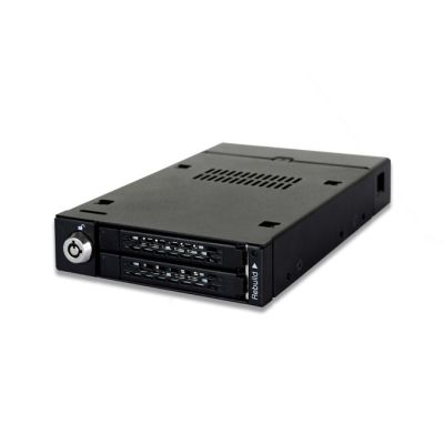 IcyDock Montageplatte 2x6,3cm SATAI-III in 1x3,5" RAID-Steuerung