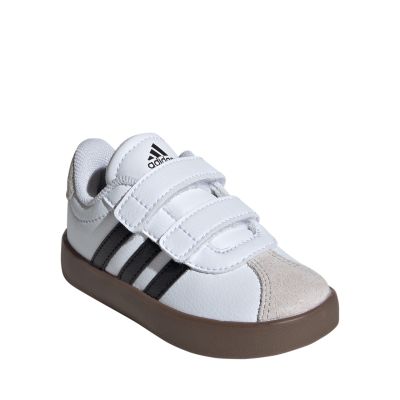8. Adidas VL Court 3.0 Skateboardschuhe für Kinder, Weiß und Grau, ID9157