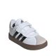 8. Adidas VL Court 3.0 Skateboardschuhe für Kinder, Weiß und Grau, ID9157
