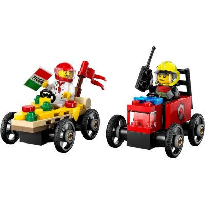 3. LEGO CITY 60458 Pizza vs. Feuerwehrwagen-Rennset