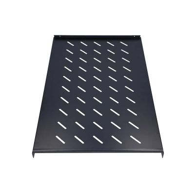 2. Extralink 1HE 750 mm Schwarz | Ablage | 19", 752 x 472 mm, Punktmontage, für 1000 mm tiefe Schränke