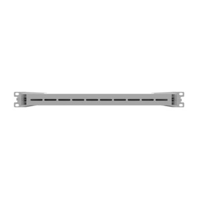 7. LANBERG Ausziehbarer Regalboden für 19"-Regalschränke 350 mm Grau (1 HE/445 x 350 mm Tragfähigkeit bis zu 35 kg, 4-Punkt-Befestigung)