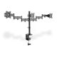 7. Dreifacher Tischständer (Klemme) 3xLCD max. 27" max. 8kg Neigung und Schwenkung 360° (PIVOT)