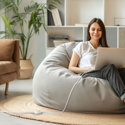 9. Baseus Free2Pull Mini 100W Einziehbares USB-C-Kabel – USB-C 2 m – Weiß