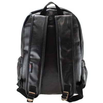 4. SCHWARZER RUCKSACK AUS ÖKO-LEDER SEMI LINE