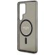 6. Guess Glitter Circle Classic Logo MagSafe Hülle für Samsung Galaxy S25 Ultra, schwarz