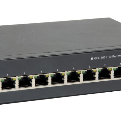 4. LevelOne GEP-1051 Switch - Intelligent - 8 x 10/100/1000 (PoE+) + 2 x Gigabit SFP - Desktop, Rackmontage - PoE+ (70W)