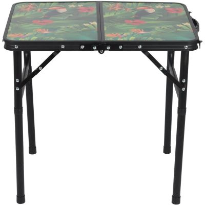 6. Klappbarer Campingtisch 60 x 45 x 25/56 cm Blume