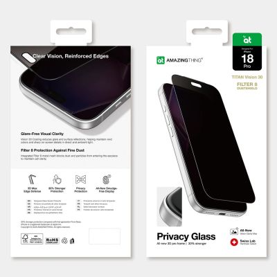 8. AmazingThing Titan Vision 30 Sichtschutzglas für iPhone 18 Pro