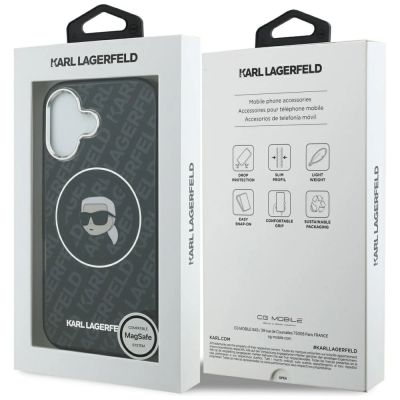 8. Karl Lagerfeld IML Karl Head Logo MagSafe Hülle für iPhone 17 - Schwarz