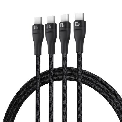 4. Baseus Blitzgerät Serie 3 100W Kabel 1,5m (Schwarz)