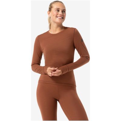 2. Damen-Thermoshirt mit langen Ärmeln SUPER.NATURAL W Tundra 175 LS, braun