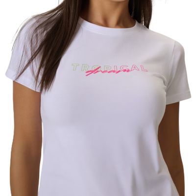 4. Damen-T-Shirt 4F F2717 weiß 4FWSS26TTSHF2717 10S