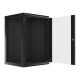 13. Lanberg WF01-6618-10B Rack-Schrank (18 HE; 901 mm / 600 mm / 600 mm; Wandmontage; Glas; 19 Zoll; schwarz)