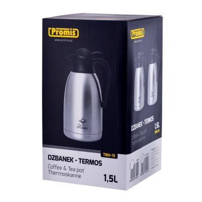 5. PROMIS Stahlkrug 1,5 l, Teemuster TMH15